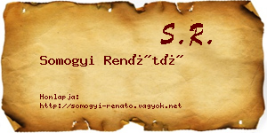 Somogyi Renátó névjegykártya