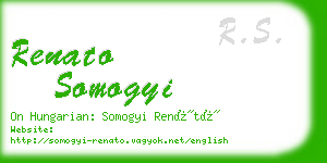 renato somogyi business card